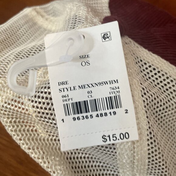 Joshua Tree Corduroy Trucker Hat - Maroon Red NWT Adjustable - Picture 5 of 8